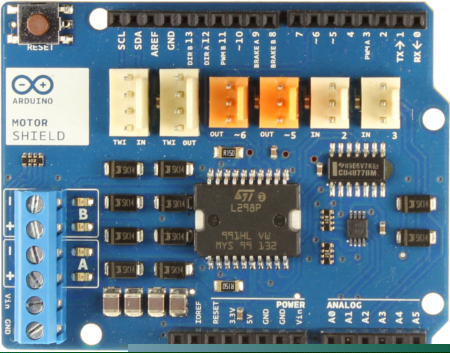 Плата расширения Arduino Motor Shield