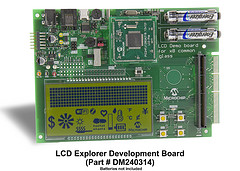 Microchip: LCD Explorer Development Board (part # DM240314)