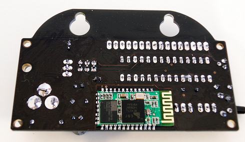 Inside and Outside Thermometer on AVR micro: PCB with installed Bluetooth module
