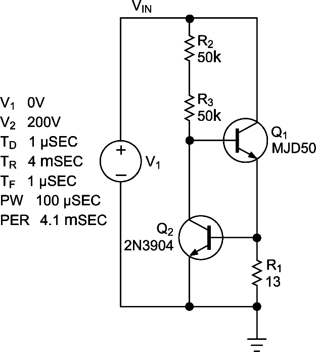 Circuit achieves constant current over wide range of terminal voltages