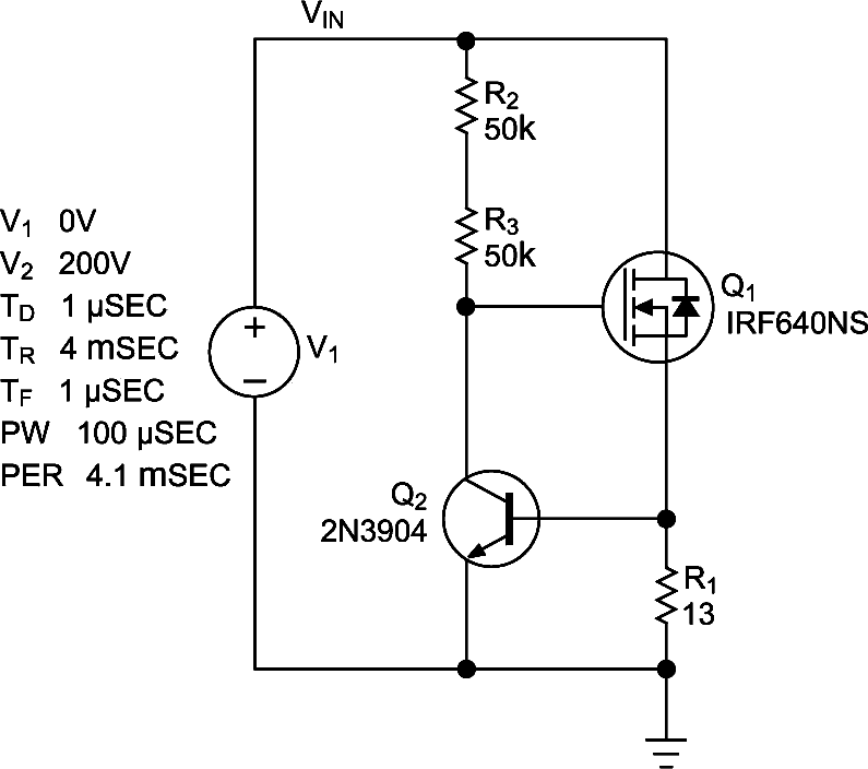 Circuit achieves constant current over wide range of terminal voltages