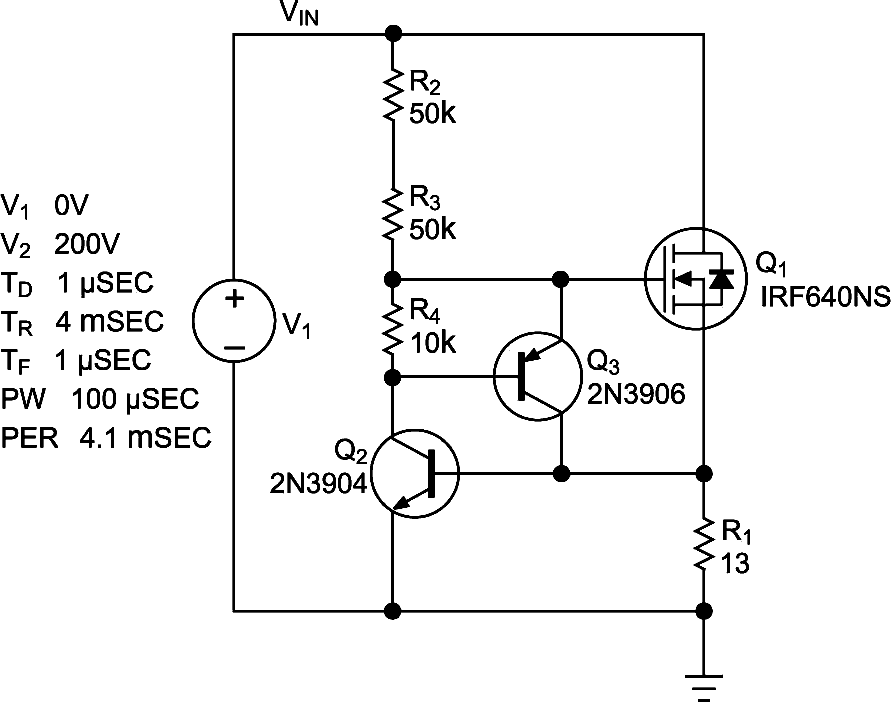 Circuit achieves constant current over wide range of terminal voltages