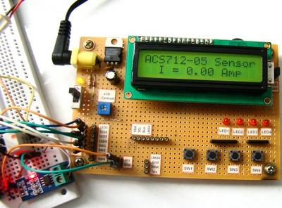 Measuring dc current with ACS712 sensor