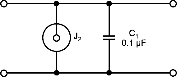 A ceramic capacitor further reduces high-frequency noise