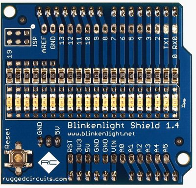 Внешний вид платы со светодиодами для Arduino