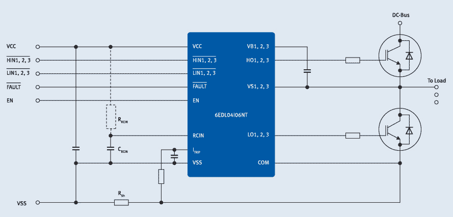 Typical application of 6EDL04I06NT