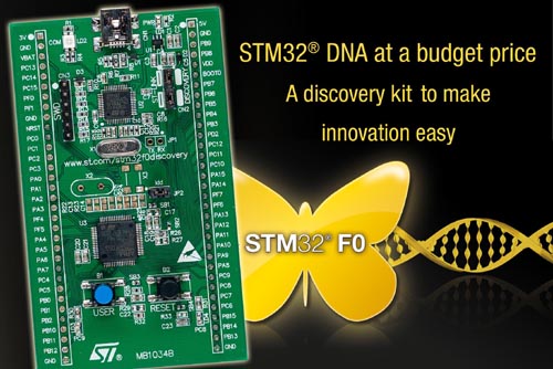 STMicroelectronics Enters Production with New STM32 F0 Microcontrollers