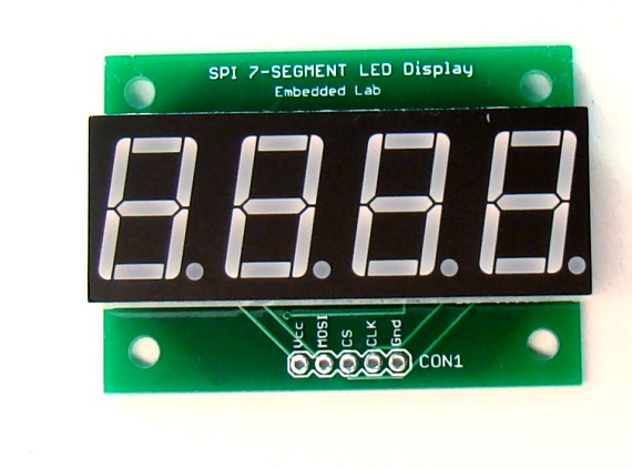 Модуль 4-разрядного индикатора с управлением по интерфейсу SPI