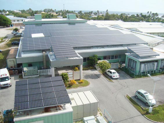 Kyocera Installs Solar Power Generating System at Hospital in the Marshall Islands