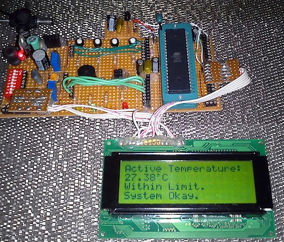 Intelligent temperature monitoring and control system using AVR microcontroller