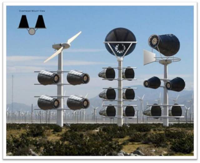 Sigma Design - Catching Wind Power Compressed Air Enclosed Wind Turbine