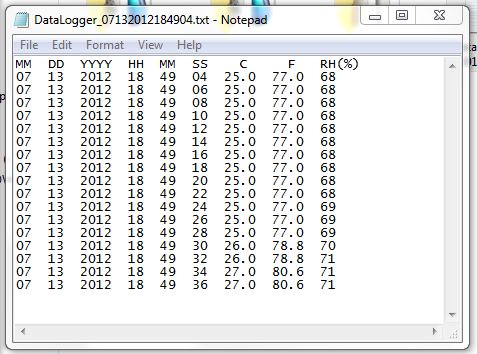 Output record file