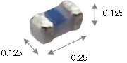 Murata's world's Smallest Chip Inductor - 0201 size (0.25 × 0.125mm)