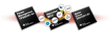 Jumpstart automotive and transportation designs with TI's new Hercules TMS570 ARM safety microcontrollers, power management IC and motor driver