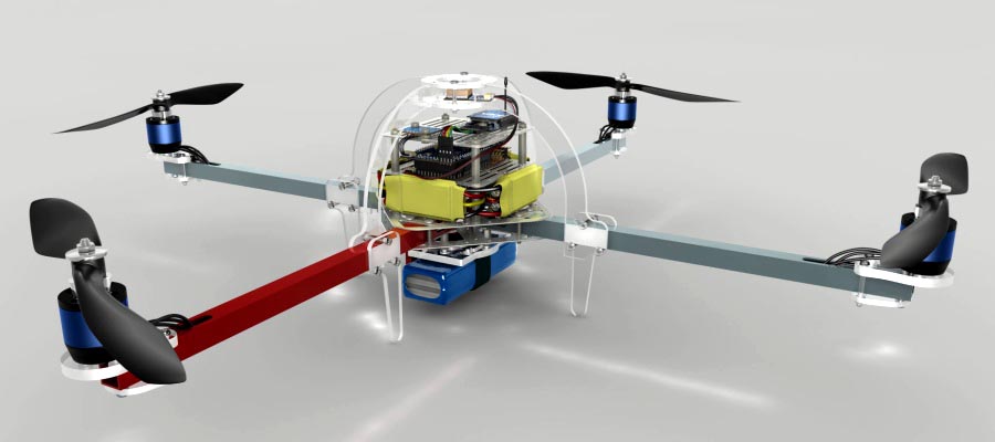 Arduino Due controls this quadcopter