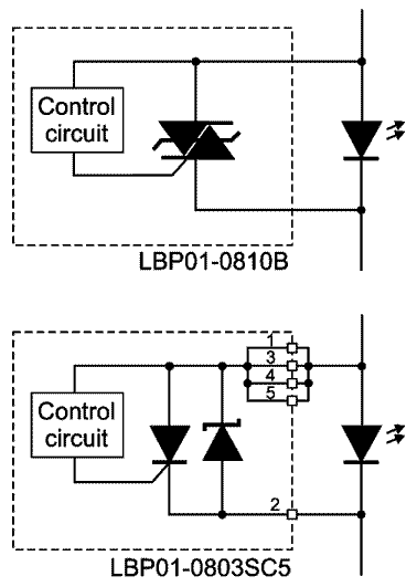 STMicroelectronics - LBP01-0803SC5, LBP01-0810B