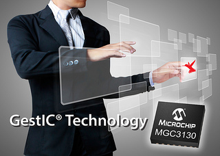 Microchip представила технологию распознавания жестов GestIC и выпускает первый контроллер для реализации бесконтактного пользовательского интерфейса 