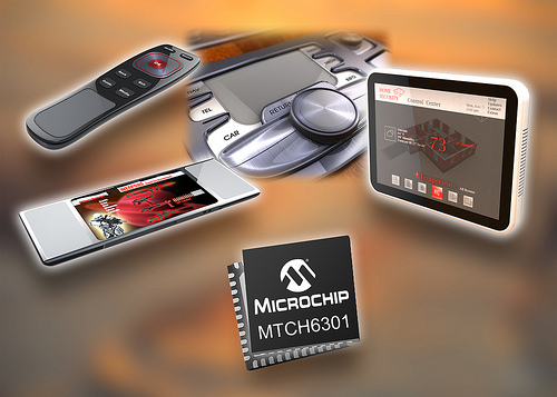 Microchip расширяет семейство контроллеров сенсорного интерфейса mTouch