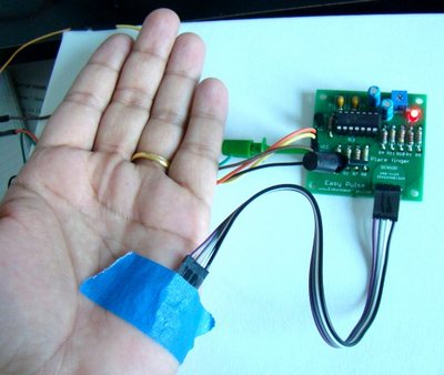 Плата ИК сенсора для измерения пульса с выносным датчиком