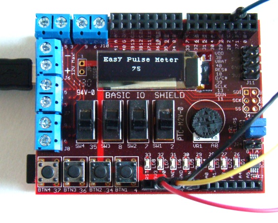 Interfacing with Chipkit Uno32 board to measure heart rate