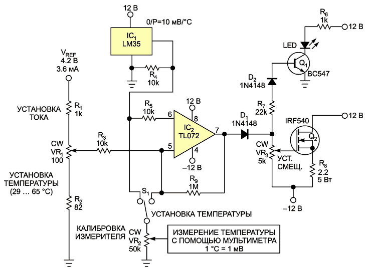 Использование транзистора в качестве нагревателя