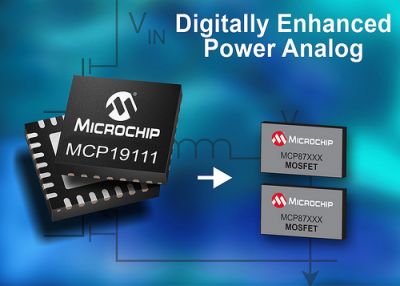 Microchip Technology Inc., announced its MCP19111, the world’s first Digitally Enhanced Power Analog controller