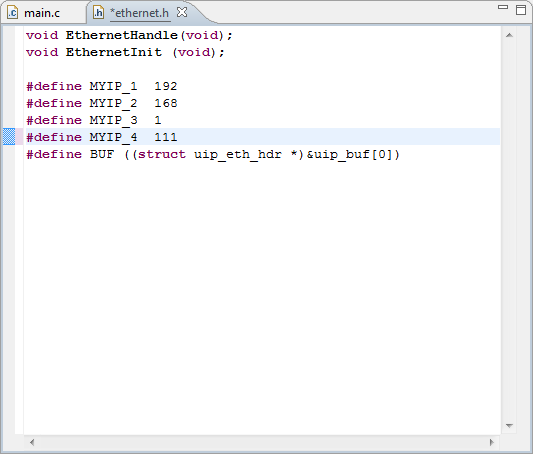 Modifying the IP-address of the Simplecortex