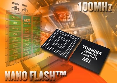 Toshiba Electronics Europe has announced first ARM Cortex-M4 microcontrollers: TMPM440 series