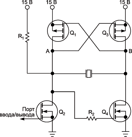 Микроконтроллер формирует высокое напряжение для пьезоэлектрического зуммера с помощью одного вывода