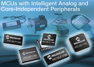 Microchip: New MCUs Feature On-Chip 12-bit ADC, Op Amps, High-Performance 16-bit PWMs and High-Speed Comparators