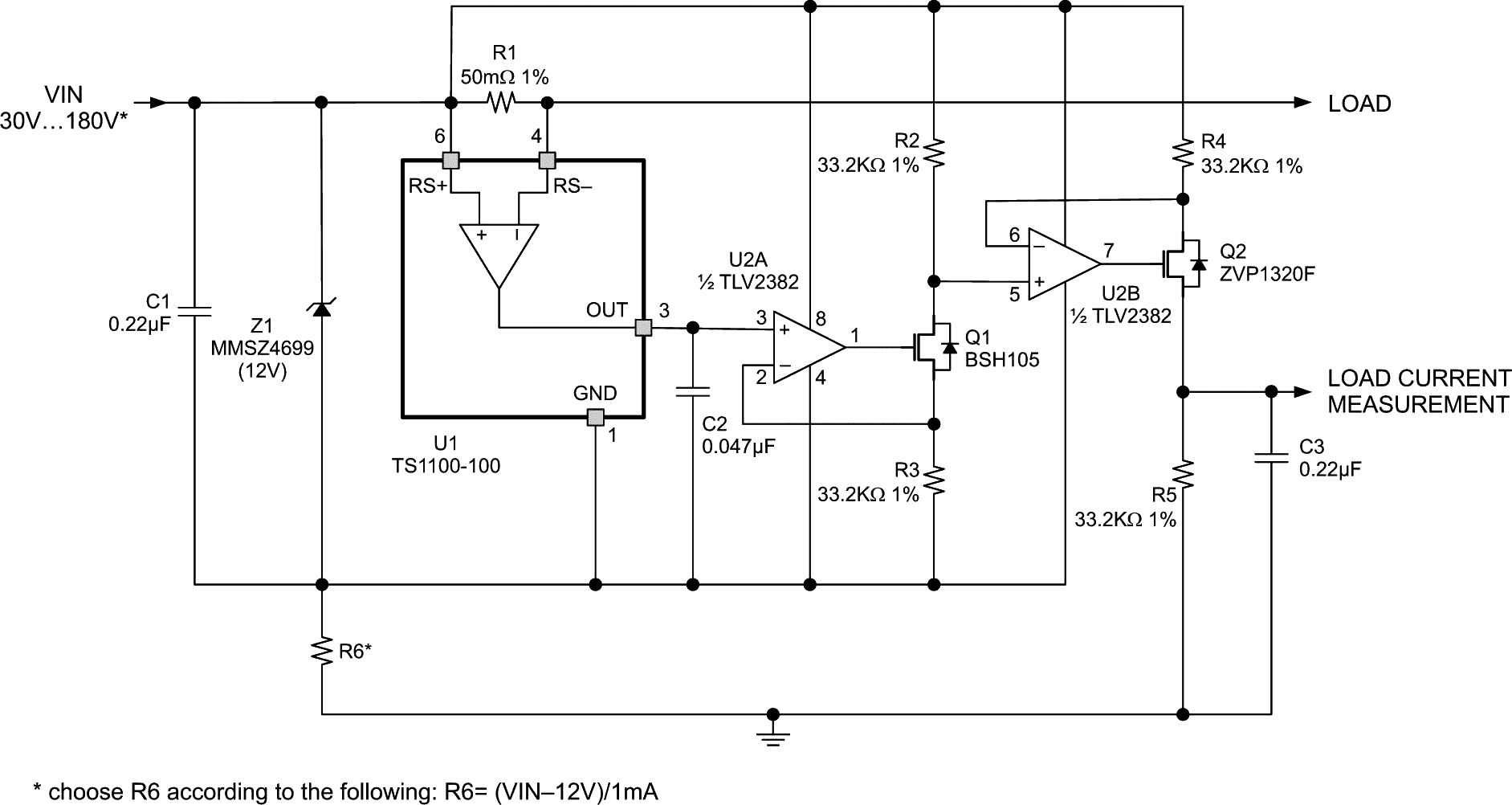 Extending the Input Voltage Range of Precision CurrentSense Amplifiers