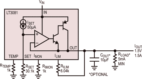 LT3081 Typical Application