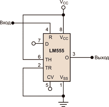 Недорогой драйвер мощной нагрузки на микросхеме LM555