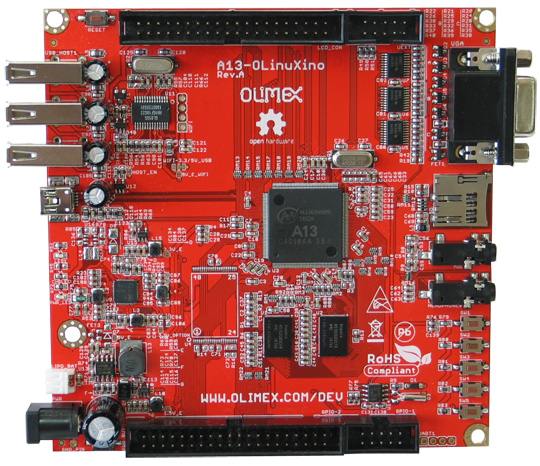 Одноплатный компьютер Olimex A13-OLinuXino