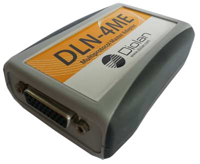 DLN-4ME - адаптер протоколов, подключаемый к персональному компьютеру по интерфейсу USB 2.0