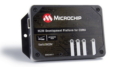 Microchip представила новую платформу разработки M2M (Machine-to-Machine) приложений для сетей CDMA (множественный доступ с кодовым разделением каналов) -  Machine-to-Machine (M2M) Development Platform for CDMA (DM320017). 