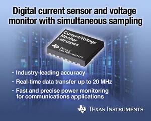 LMP92064: Industry's first digital current sensor and voltage monitor with simultaneous sampling