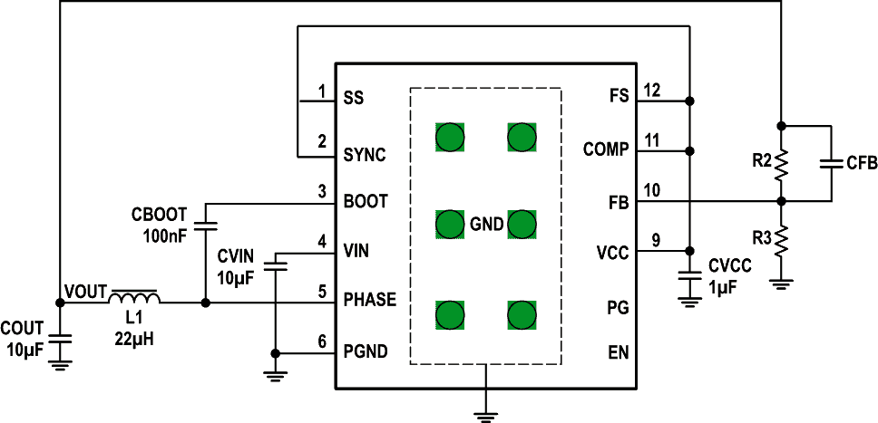 ISL85415 Typical Application Circuit