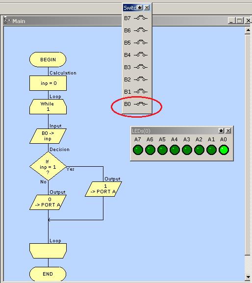 Отладка в Flowcode 3