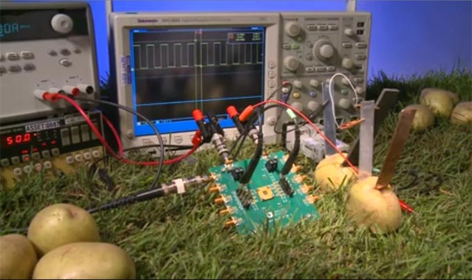 A newly released digital isolator is powered by a potato