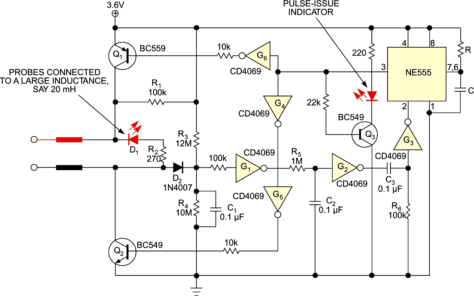 Auto pulse generator senses and responds to a probed load