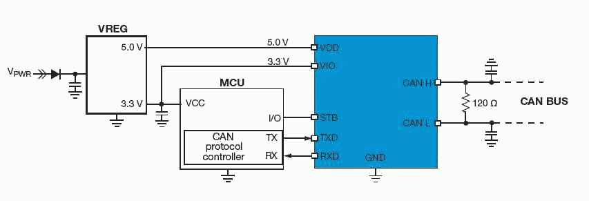 MC3x901 simplified connection diagram