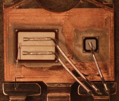 Thermal Calculations for IGBTs - TO-247 Package Showing IGBT Die (Left) and Diode Die (Right)