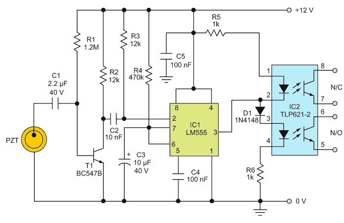 Low-Cost Impact Sensor Uses Piezoelectric Device