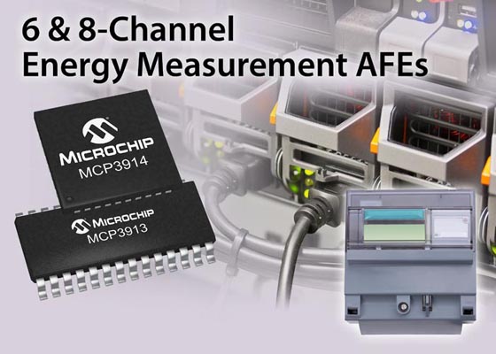 Microchip - MCP3913, MCP3914