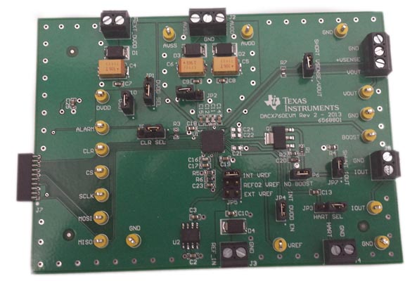 The DAC8760EVM Evaluation Module