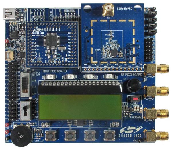 Si4461-868-PDK 8-bit Wireless Motherboard Platform