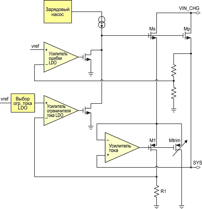 Интегральное зарядное устройство для Li-Ion аккумуляторов с коммутатором