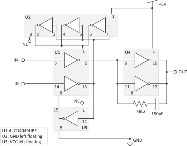 A true op-amp made from inverters
