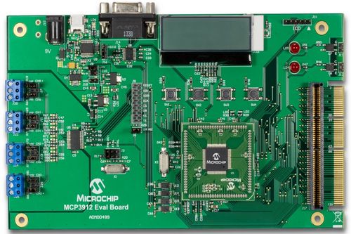 Microchip MCP3912 ADC Evaluation Board system (ADM00499)